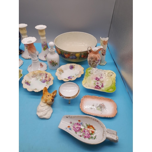 307 - Collection of Unmarked Ceramics, Possibly Continental.