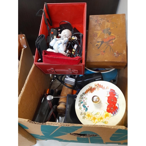 310 - 2 Boxes of Assorted Items to include Ceramics, Glass, etc.