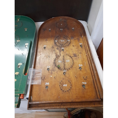 312 - Vintage Wooden Bagatelle Boards (2). Excellent Condition. 78cm x 40cm.