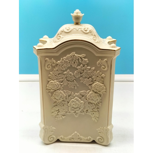 4 - Lenox Millenium Limited Edition 1261/5000 Mantle Clock. 33cm High, 20cm x 12cm.