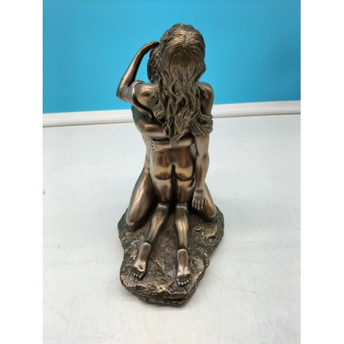 6 - Cold Cast Bronze Figure of 'The Lovers'. 25cm High, 21cm x 13cm.