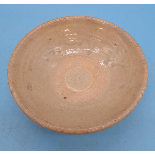 69 - Chinese 13th Century Song Period Celadon Shallow Bowls (3). 15cm Diameter.