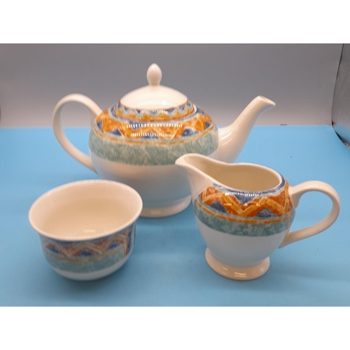 380A - Churchill China 'Ports of Call' Teapot, Cream Jug and Sugar Bowl. Boxed