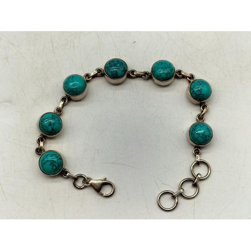 122 - Silver 925 and Turquoise Stone 8