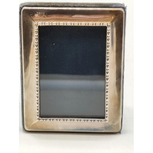 34 - Richard Carr Sheffield Silver Photo Frame. 12cm x 9cm.