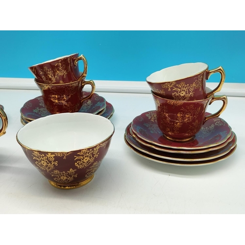 52 - Larie & Co London, 20 Piece Bone China Part Tea Set to include Cups, Saucers, Sugar and Cream.