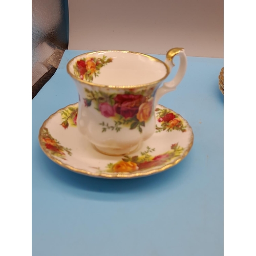 537 - Collection of Royal Albert 'Old Country Roses' Items to include Trios (2), Coffee Cups and Saucers.