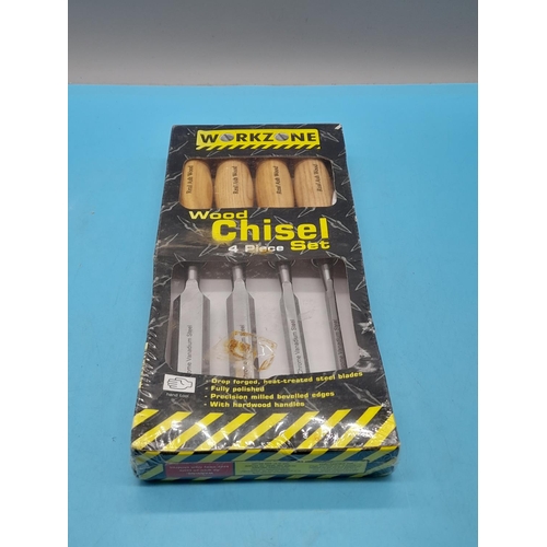 538 - Workzone 4 Piece Wood Chisel Set. Unopened.