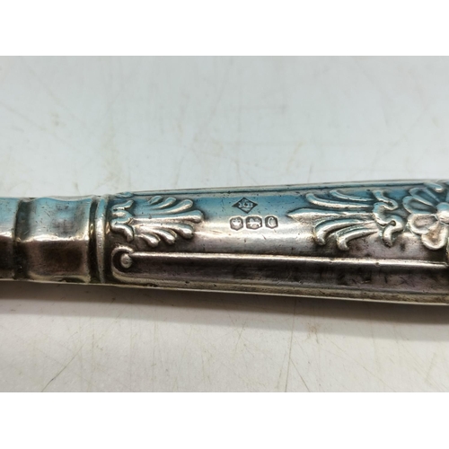 75A - Silver Hallmarked Kings Pattern Cake Slice and Cheese Knife.