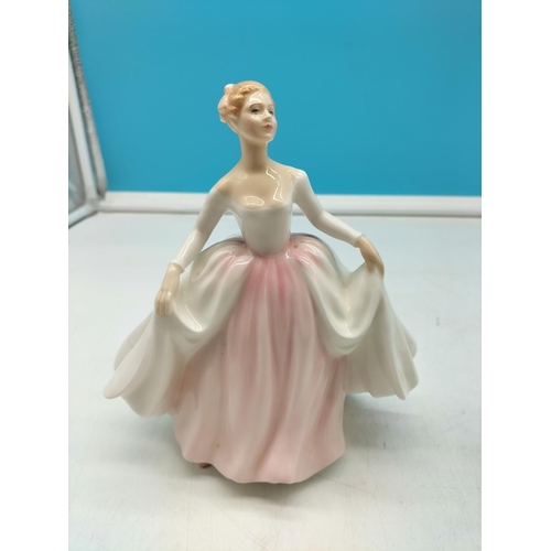 93 - Royal Doulton Lady Figure 'Fair Lady' HN2193 plus Goss Lady Figure 'Curtsey'. Tallest being 20cm.