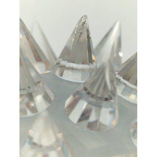 285 - Boxed Large Swarovski Crystal Hedgehog. 5cm High, 8cm x 6cm. Slight A/F to One Spine