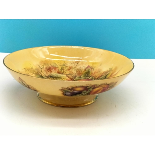 129 - Aynsley 'Orchard Gold' Centrepiece Bowl (8cm high x 27cm diameter) plus 16cm 'Pembroke' Vase.