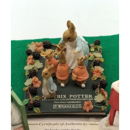 147 - World of Beatrix Potter Figures (3). One Being in a Limited Edition of 9,500. Largest 9cm High, 14cm... 