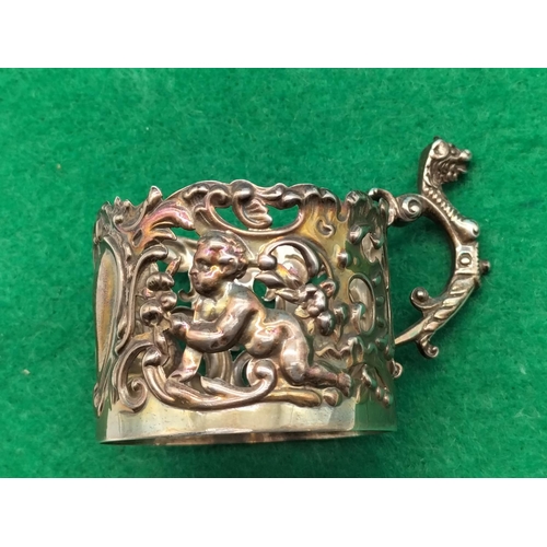 207 - 41 Grams of Hallmarked and Sterling 925 Silver Scrap/Use to include Cup Holder, Necklace with Amber ... 