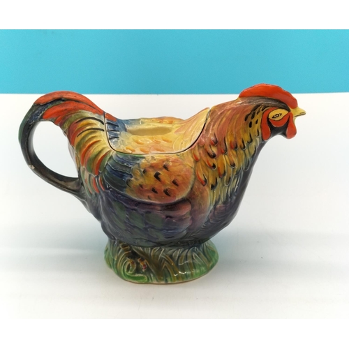 3 - 1930's Royal Winton Grimwades Original Rooster Teapot Reg No 810173. 16cm High x 25cm.