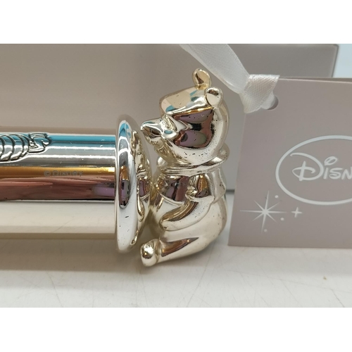 364 - Boxed Disney 'Winnie the Pooh' Silver Plated Birth Certificate Holder.