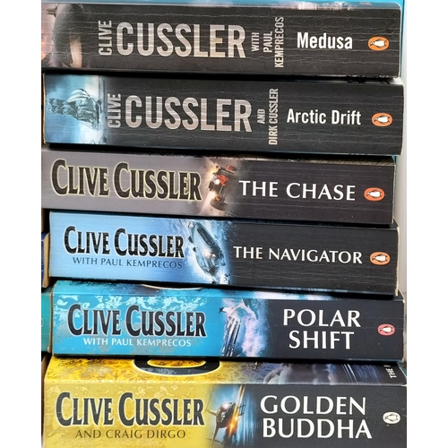 444 - Box of Clive Cussler Paperback Books.