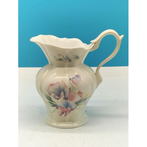 445 - Royal Winton Tiffany Harebell Jug and Bowl plus Aynsley Jug. Bowl measures 22cm High, 25cm Diameter.