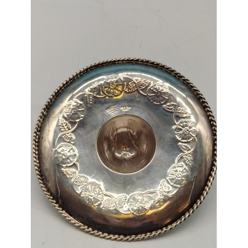 525 - Sterling 925 Silver Mexican Hat. 165.9 Grams. 5.5cm High, 15cm Diameter.