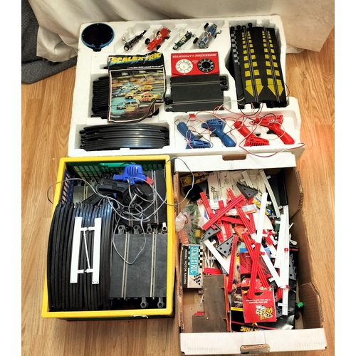 541 - Large Quantity of Scalextric Tracks plus Extras. Untested. Spares or Repair.