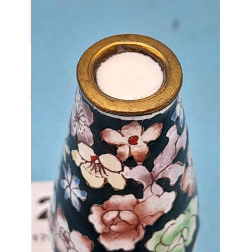 213 - Chinese Hand Painted on Enamel 8cm Snuff Bottle.