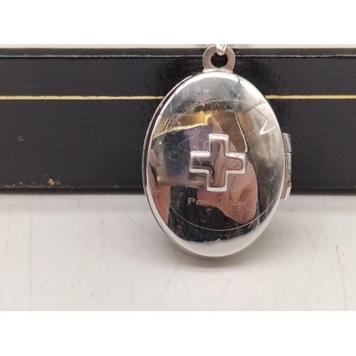 163 - Boxed Ben Sherman Watch with Leather Strap, Blue Cross Pendant and Necklace plus White Metal Ring. S... 