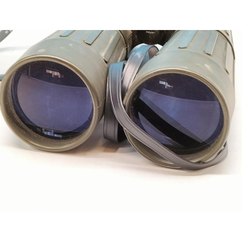 50A - Cased Carton 8 x 63 Field Binoculars. Clean Lenses.