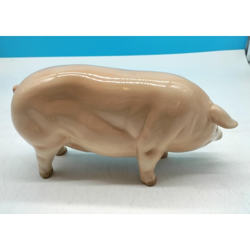 566 - Coopercraft Figure of a Pig. 10cm High, 21cm Long.