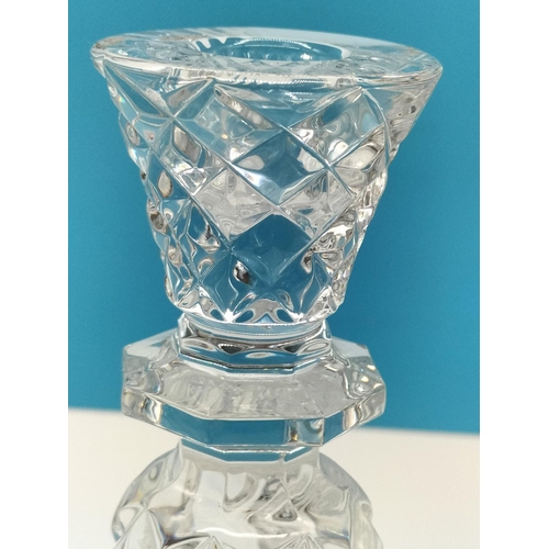 70A - Waterford Crystal Sea Jewel Candlestick. 25.5cm Tall.