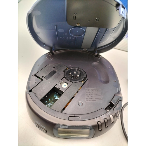 75A - Sony Discman ESP2 (Model D-E445) Blue Compact CD Player in Original Box.