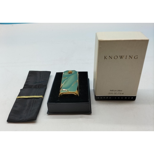 102 - Estee Lauder 'Knowing' 75ml Perfume Bottle Case, Requires New Bottle of Perfume. Boxed.