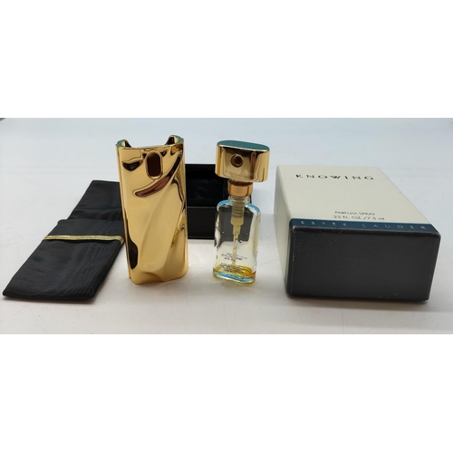 102 - Estee Lauder 'Knowing' 75ml Perfume Bottle Case, Requires New Bottle of Perfume. Boxed.