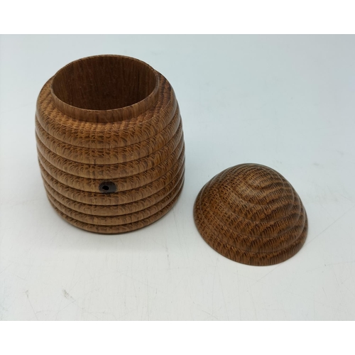 24 - Wooden 10cm String Dispenser in the Shape of a Beehive.