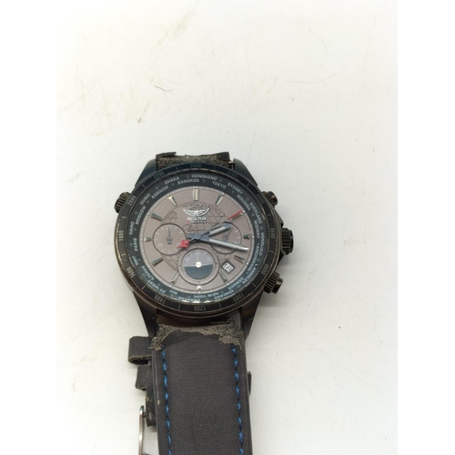 Men's Quartz Accurist and Aviator Watches. Both require Batteries.