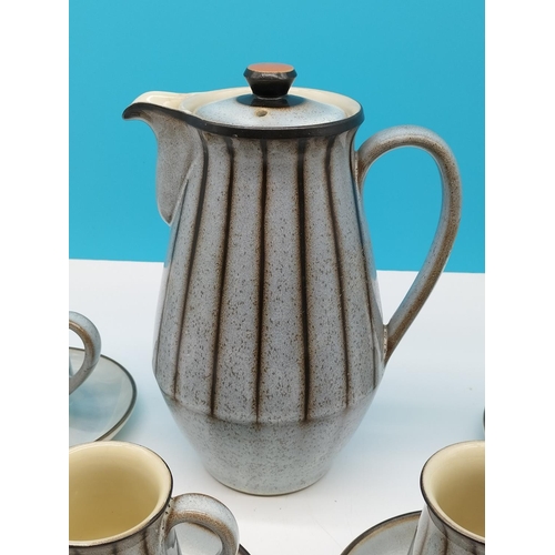 31 - Vintage 1960's Denby Pottery 15 Piece Coffee Set from the Studio Series designed by Kenneth Clark. C... 