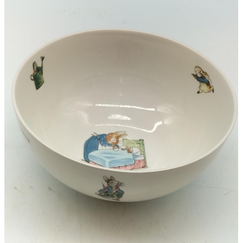 317 - Wedgwood Beatrix Potter 'Peter Rabbit' Large Bowl. 9.5cm High, 20.5cm Diameter.