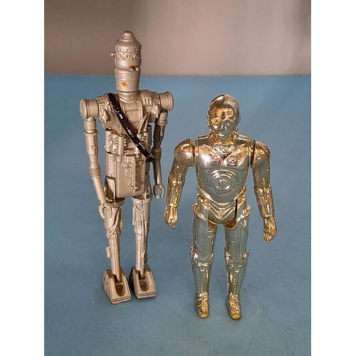 573 - Collection of 10 Original Kenner Star Wars Figures to include IG-88, ESB fx-7, Medical Droid, CP30, ... 