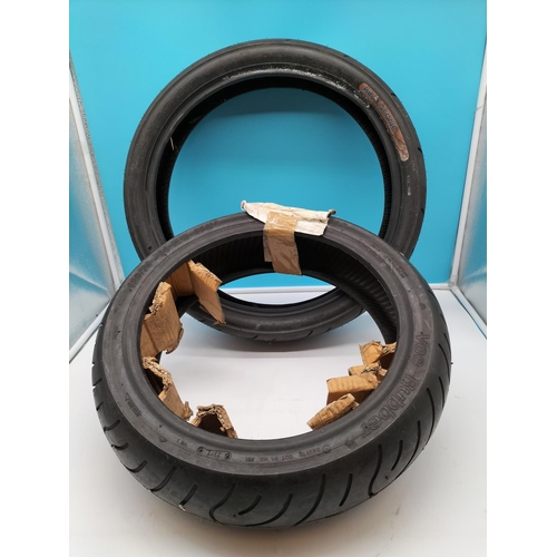 60A - Vee Ruber VRM281 120/70-14 and King Stone 120/70-17 Tyres.