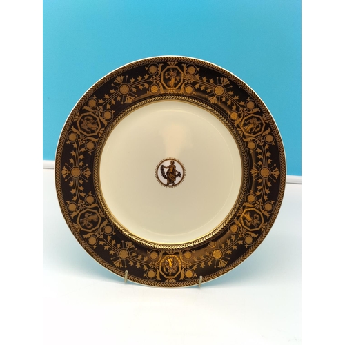 9 - Wedgwood & Bentley 'Black Astbury' Unmarked 27cm Dinner Plate.