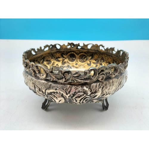 11 - Continental 800 Silver Bowl. 10cm High, 17cm Diameter. 362 Grams.