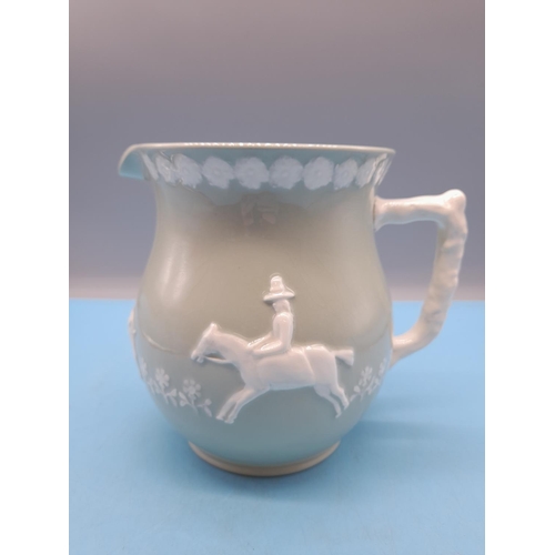 322 - Large 18.5cm (h) Spode 'Fortuna' Jug/Pitcher. Approx 16cm Diameter. Slight Crazing.