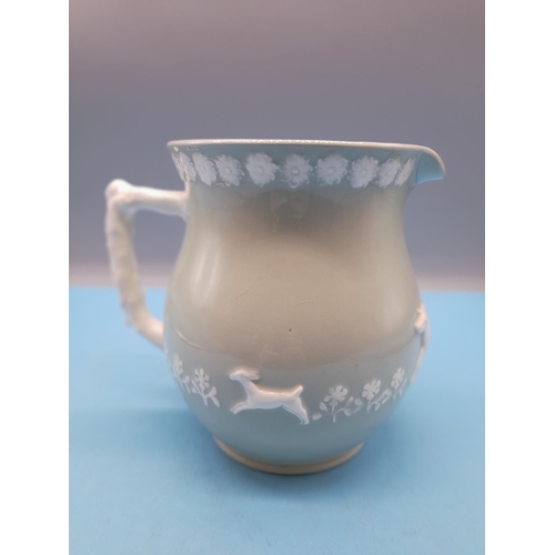 322 - Large 18.5cm (h) Spode 'Fortuna' Jug/Pitcher. Approx 16cm Diameter. Slight Crazing.