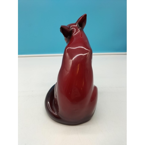 1 - Royal Doulton Large 23.5cm (h) Figure of a Flambe Fox Signed Noke. Issued 1913- Discontinued 1962. S... 