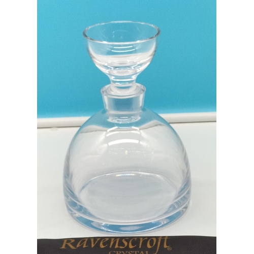 321 - Ravenscroft Crystal 'Tradewinds' 28cm Decanter with Crystal Glass Stopper plus Dustbag.