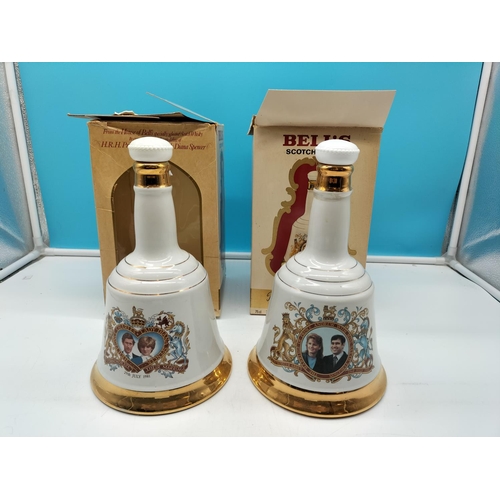 324 - Wade Commemorative Empty Decanters (2) with Boxes. 25cm Tall.