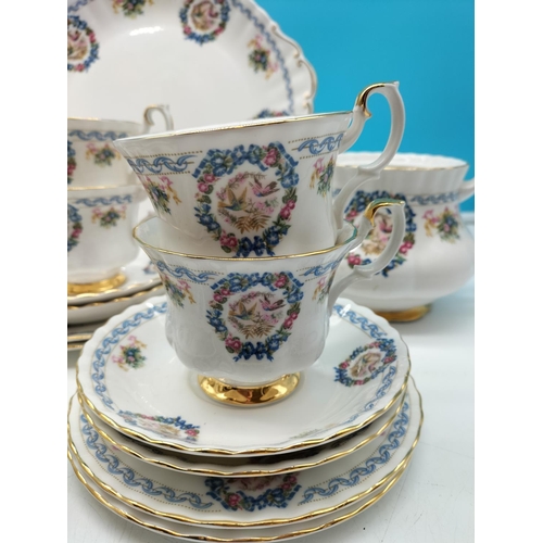 9 - Rare English Bone China, Duke of Bedford, Woburn Abbey Private Collection The Duchess Anna 22 Piece ... 