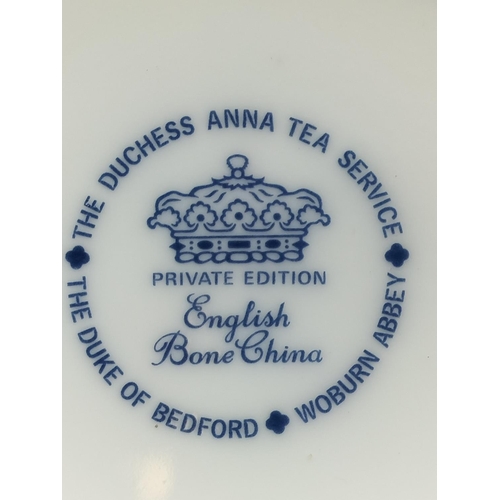 9 - Rare English Bone China, Duke of Bedford, Woburn Abbey Private Collection The Duchess Anna 22 Piece ... 