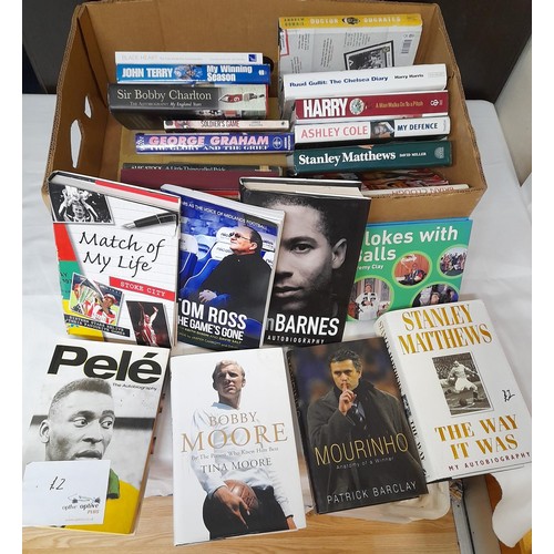 331 - Collection of Football Related Books mostly Autobiographies. Approx 24 Books.