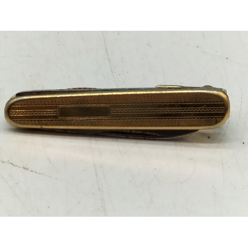 670 - Tie Pin Pen Knife. 5cm Long.