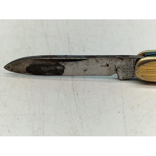 670 - Tie Pin Pen Knife. 5cm Long.